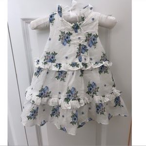 JANIE AND JACK FLORAL TIERED DRESS